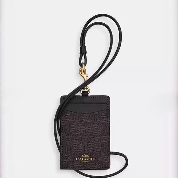 Coach Accessories - Coach Id Lanyard In Signaure Canvas